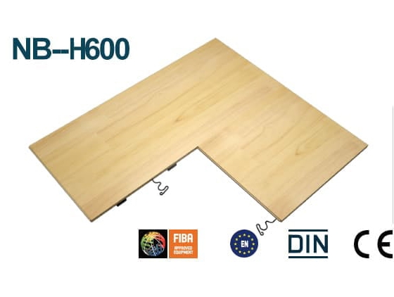 NB-F600 FIBA-zertifizierter tragbarer Sport boden für Basketball plätze