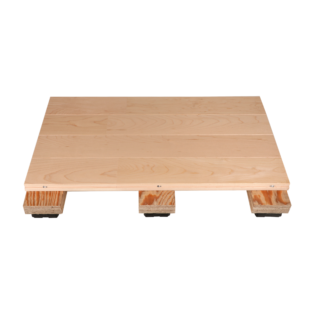 NB-H3035(MG) High Quality Basketball Court Glossy Hard Maple Sports Wooden Floor FIBA Fixed
