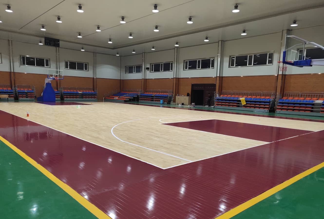 Yunnan Funing Sports Training Base sports wooden floor